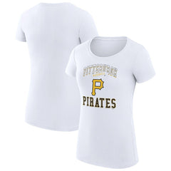 Pittsburgh Pirates G-III 4Her by Carl Banks Women's Super-Slim Fit Lightweight Team Logo Graphic T-Shirt - MLB T-shirts