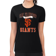 San Francisco Giants G-III 4Her by Carl Banks Women's Super-Slim Fit Lightweight Team Logo Graphic T-Shirt - MLB T-shirts