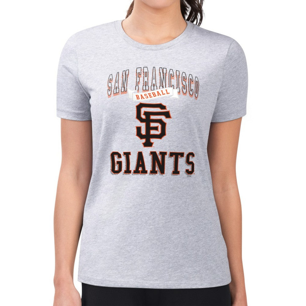San Francisco Giants G-III 4Her by Carl Banks Women's Super-Slim Fit Lightweight Team Logo Graphic T-Shirt - MLB T-shirts