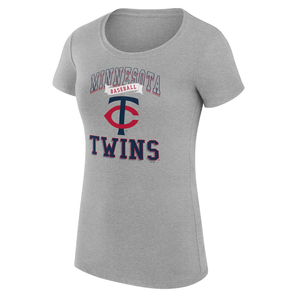 Minnesota Twins G-III 4Her by Carl Banks Women's Super-Slim Fit Lightweight Team Logo Graphic T-Shirt - MLB T-shirts