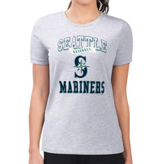 Seattle Mariners G-III 4Her by Carl Banks Women's Super-Slim Fit Lightweight Team Logo Graphic T-Shirt - MLB T-shirts