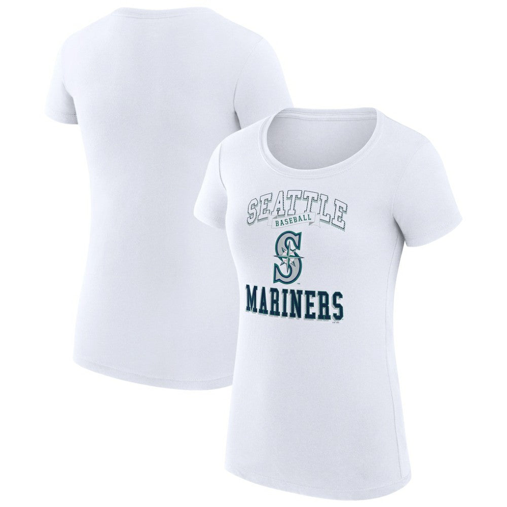 Seattle Mariners G-III 4Her by Carl Banks Women's Super-Slim Fit Lightweight Team Logo Graphic T-Shirt - MLB T-shirts