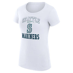 Seattle Mariners G-III 4Her by Carl Banks Women's Super-Slim Fit Lightweight Team Logo Graphic T-Shirt - MLB T-shirts