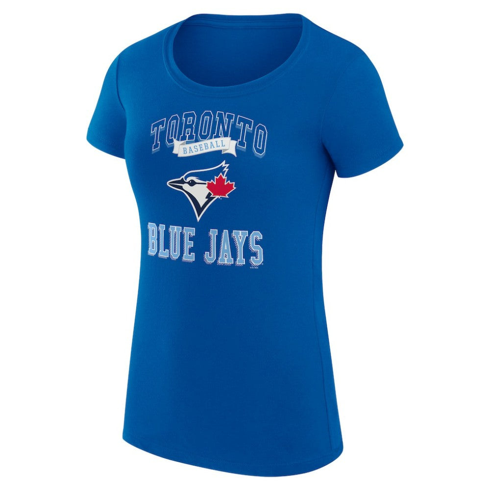 Toronto Blue Jays G-III 4Her by Carl Banks Women's Super-Slim Fit Lightweight Team Logo Graphic T-Shirt - MLB T-shirts