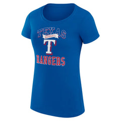 Texas Rangers G-III 4Her by Carl Banks Women's Super-Slim Fit Lightweight Team Logo Graphic T-Shirt - MLB T-shirts