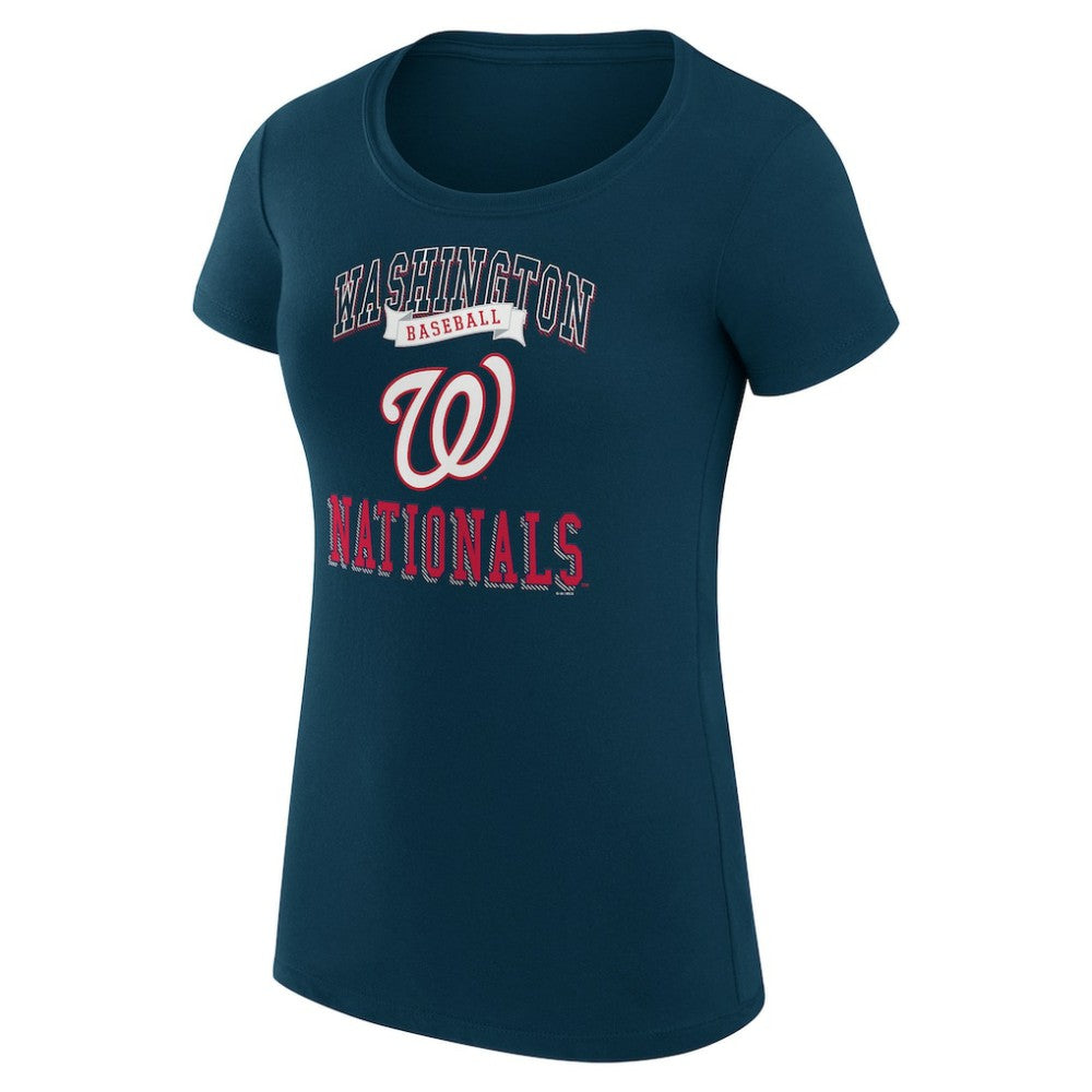 Washington Nationals G-III 4Her by Carl Banks Women's Super-Slim Fit Lightweight Team Logo Graphic T-Shirt - MLB T-shirts