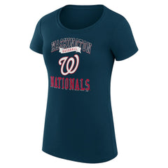Washington Nationals G-III 4Her by Carl Banks Women's Super-Slim Fit Lightweight Team Logo Graphic T-Shirt - MLB T-shirts