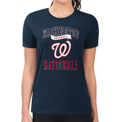 Washington Nationals G-III 4Her by Carl Banks Women's Super-Slim Fit Lightweight Team Logo Graphic T-Shirt - MLB T-shirts