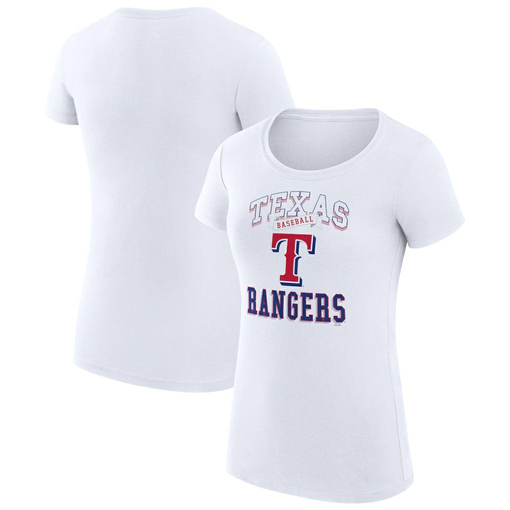 Texas Rangers G-III 4Her by Carl Banks Women's Super-Slim Fit Lightweight Team Logo Graphic T-Shirt - MLB T-shirts