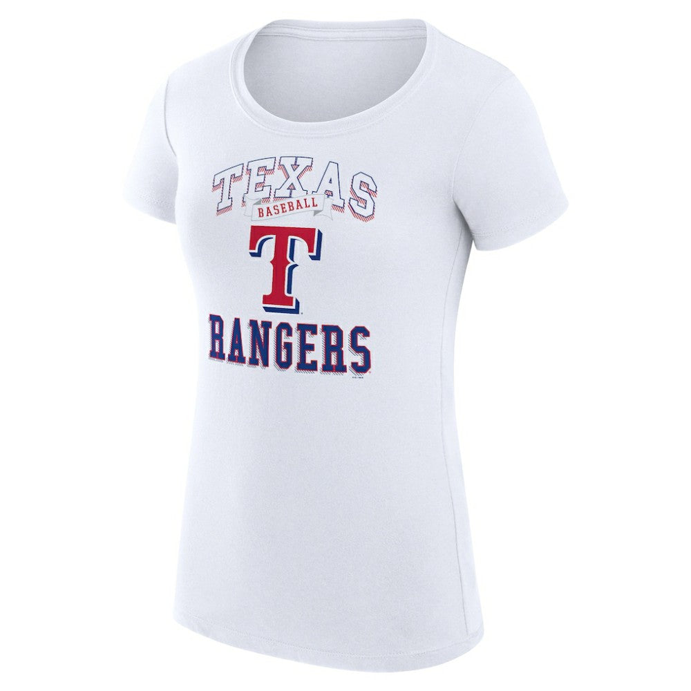 Texas Rangers G-III 4Her by Carl Banks Women's Super-Slim Fit Lightweight Team Logo Graphic T-Shirt - MLB T-shirts