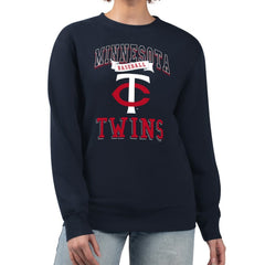 Minnesota Twins G-III 4Her by Carl Banks Women's Team Logo Graphic Tri-Blend Fleece Pullover Sweatshirt - MLB Pullover