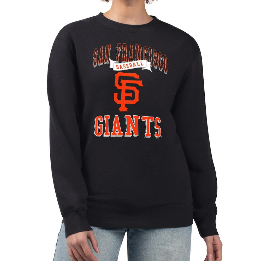 San Francisco Giants G-III 4Her by Carl Banks Women's Team Logo Graphic Tri-Blend Fleece Pullover Sweatshirt - MLB Pullover