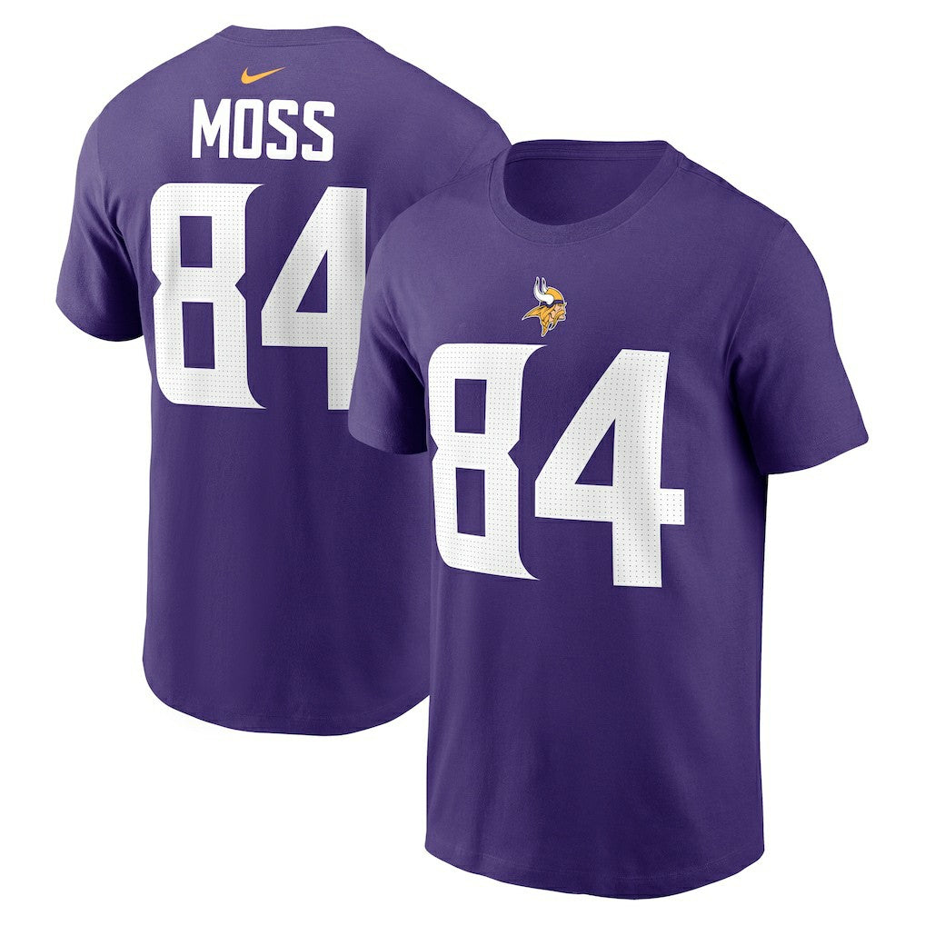 Minnesota Vikings Randy Moss  Retired Player Name & Number T-Shirt | NFL On sale