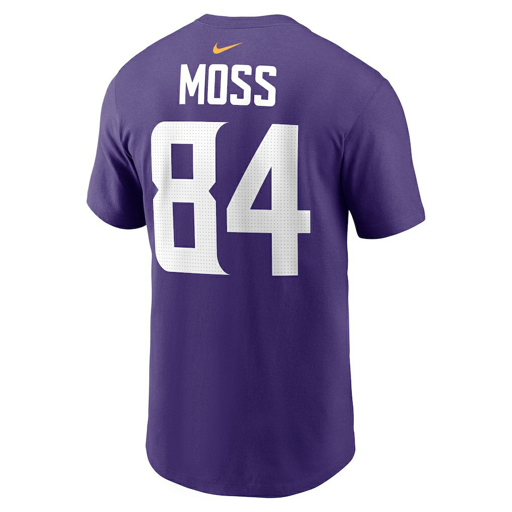 Minnesota Vikings Randy Moss  Retired Player Name & Number T-Shirt | NFL On sale
