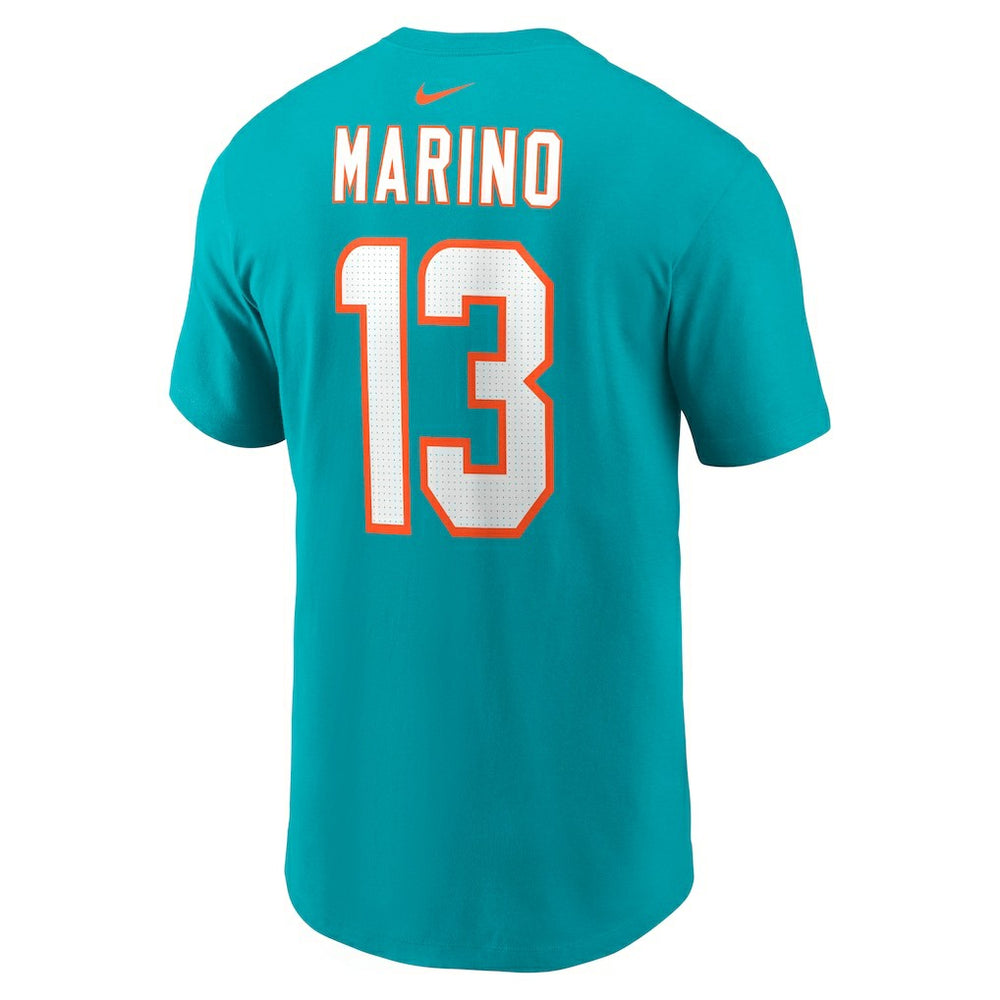 Miami Dolphins Dan Marino  Retired Player Name & Number T-Shirt | NFL Sale