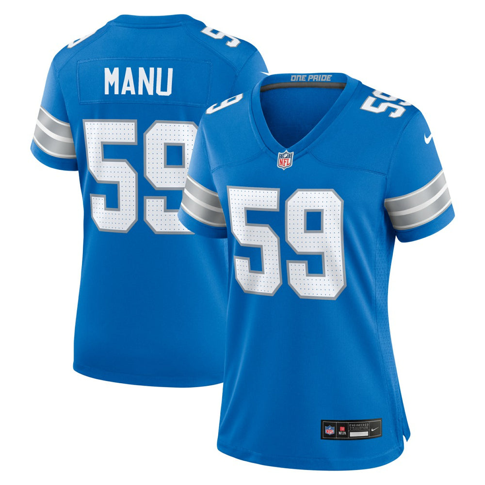 Detroit Lions Giovanni Manu  Women's Team Game Jersey | NFL Online