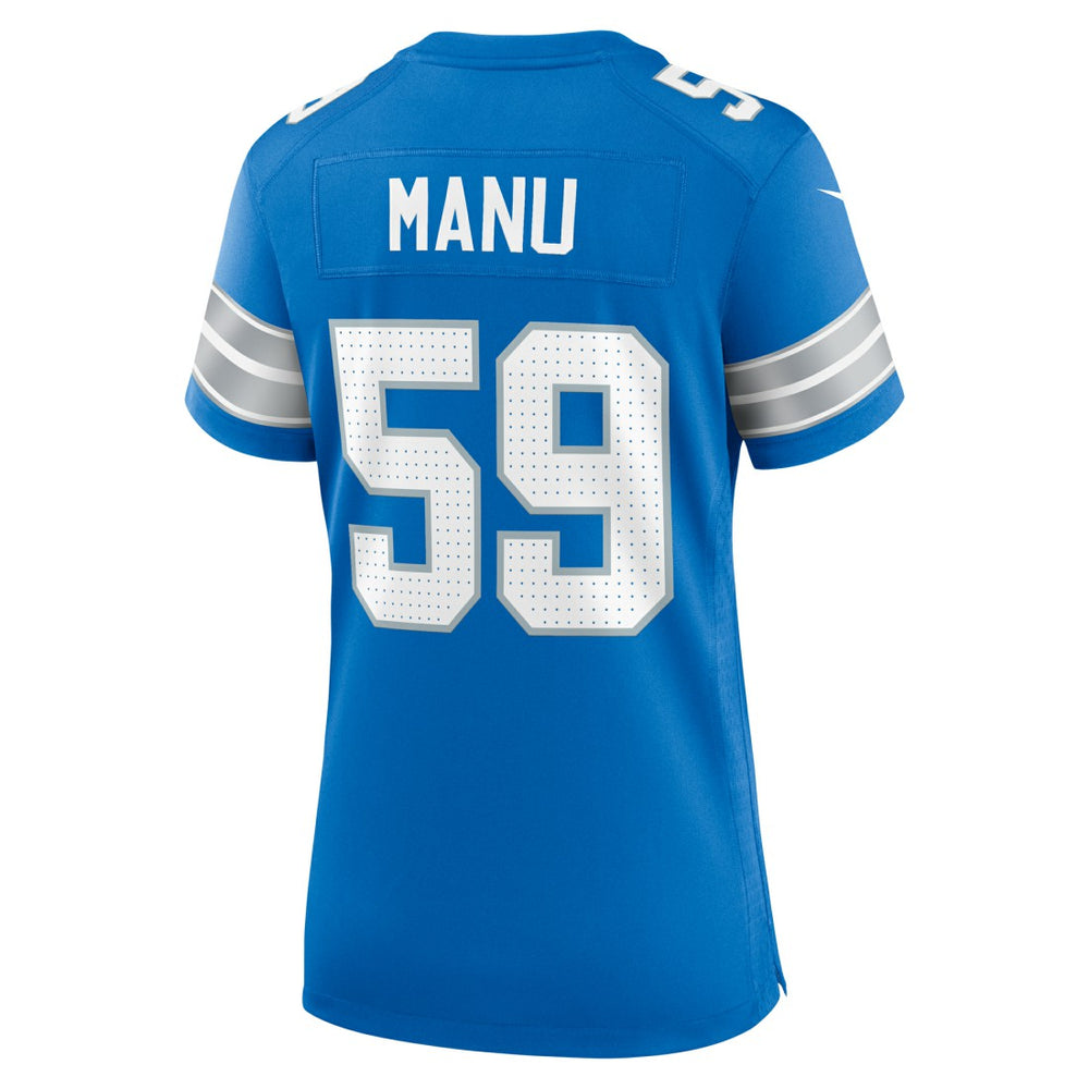 Detroit Lions Giovanni Manu  Women's Team Game Jersey | NFL Online