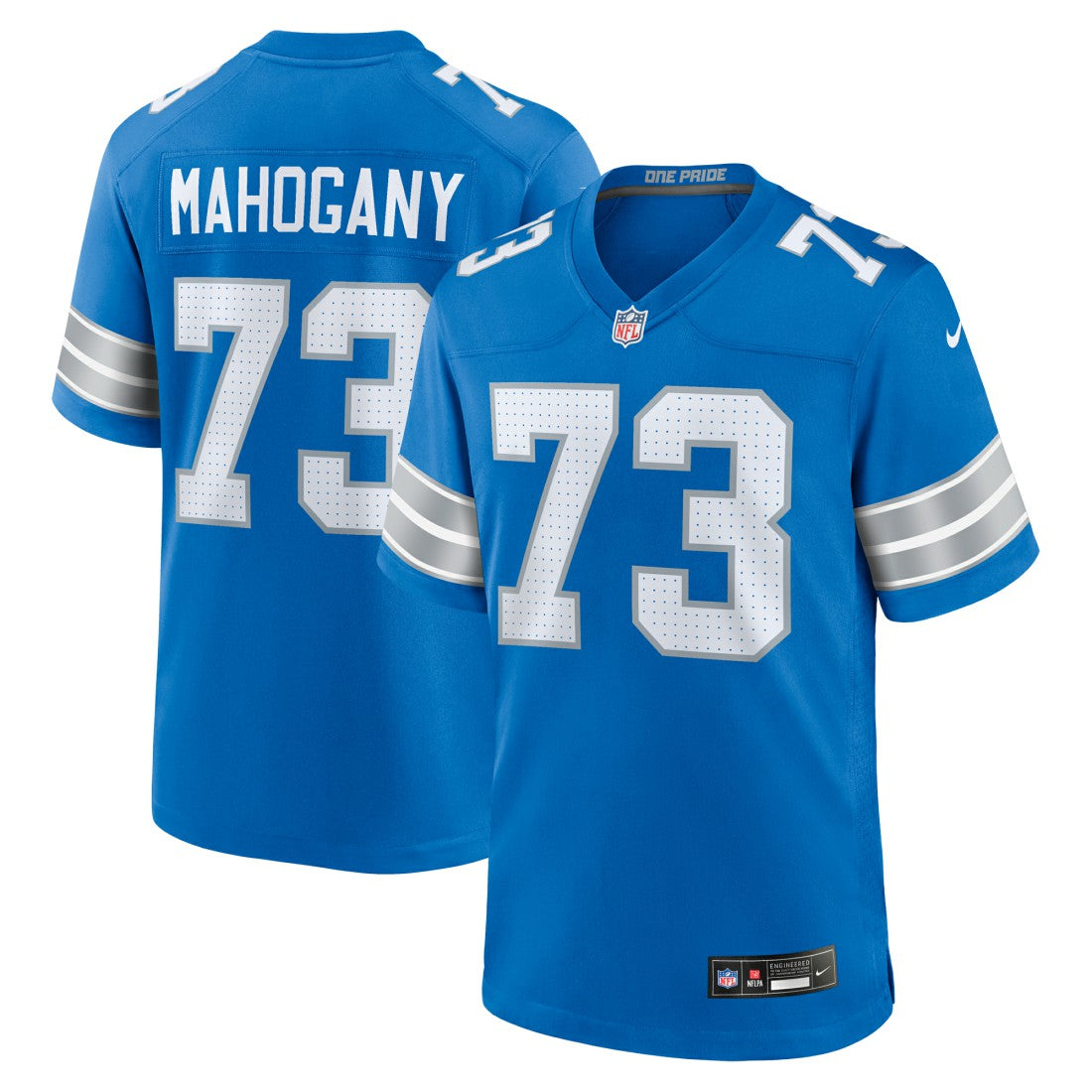 Detroit Lions Christian Mahogany  Team Game Jersey | NFL On sale