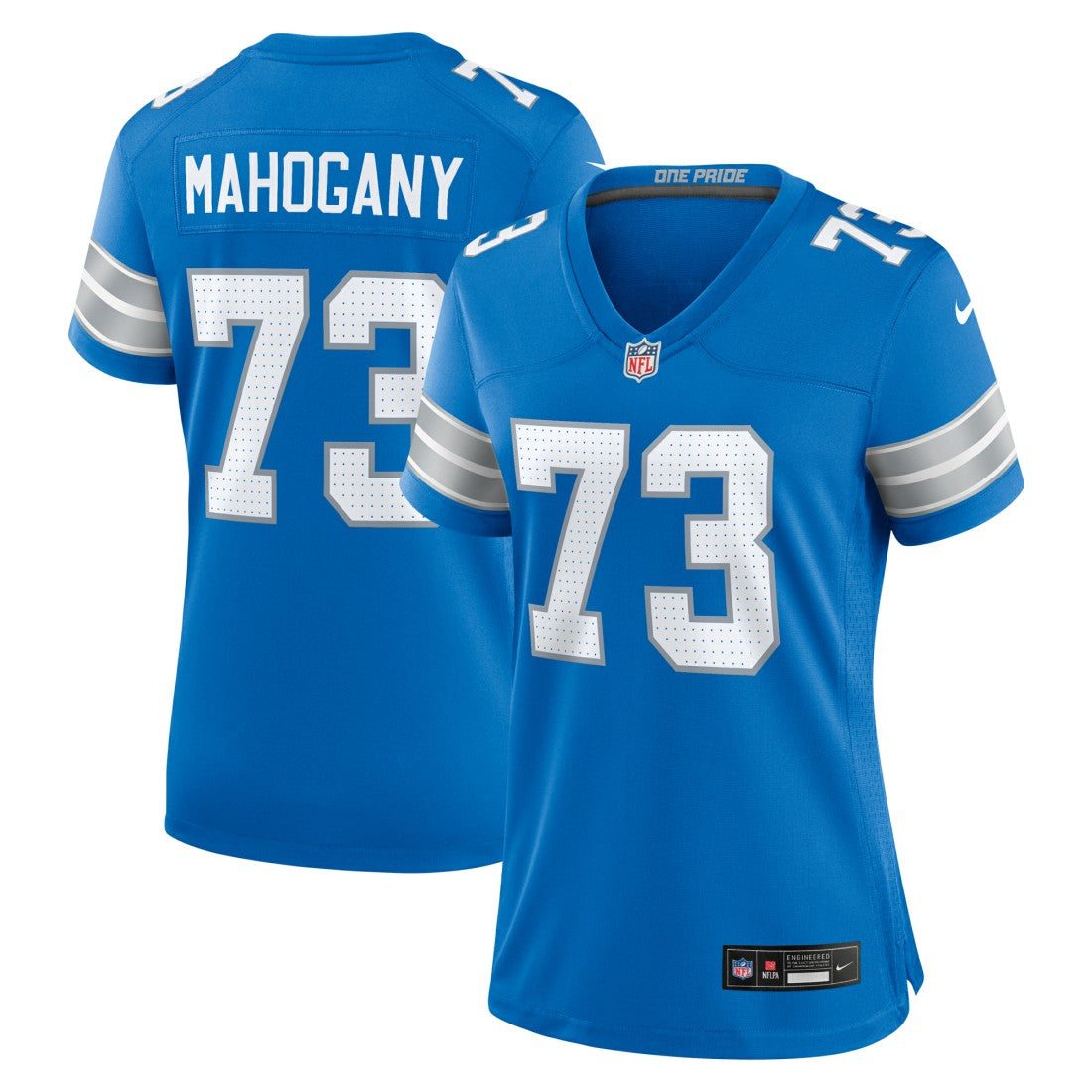 Detroit Lions Christian Mahogany  Women's Team Game Jersey | NFL On sale