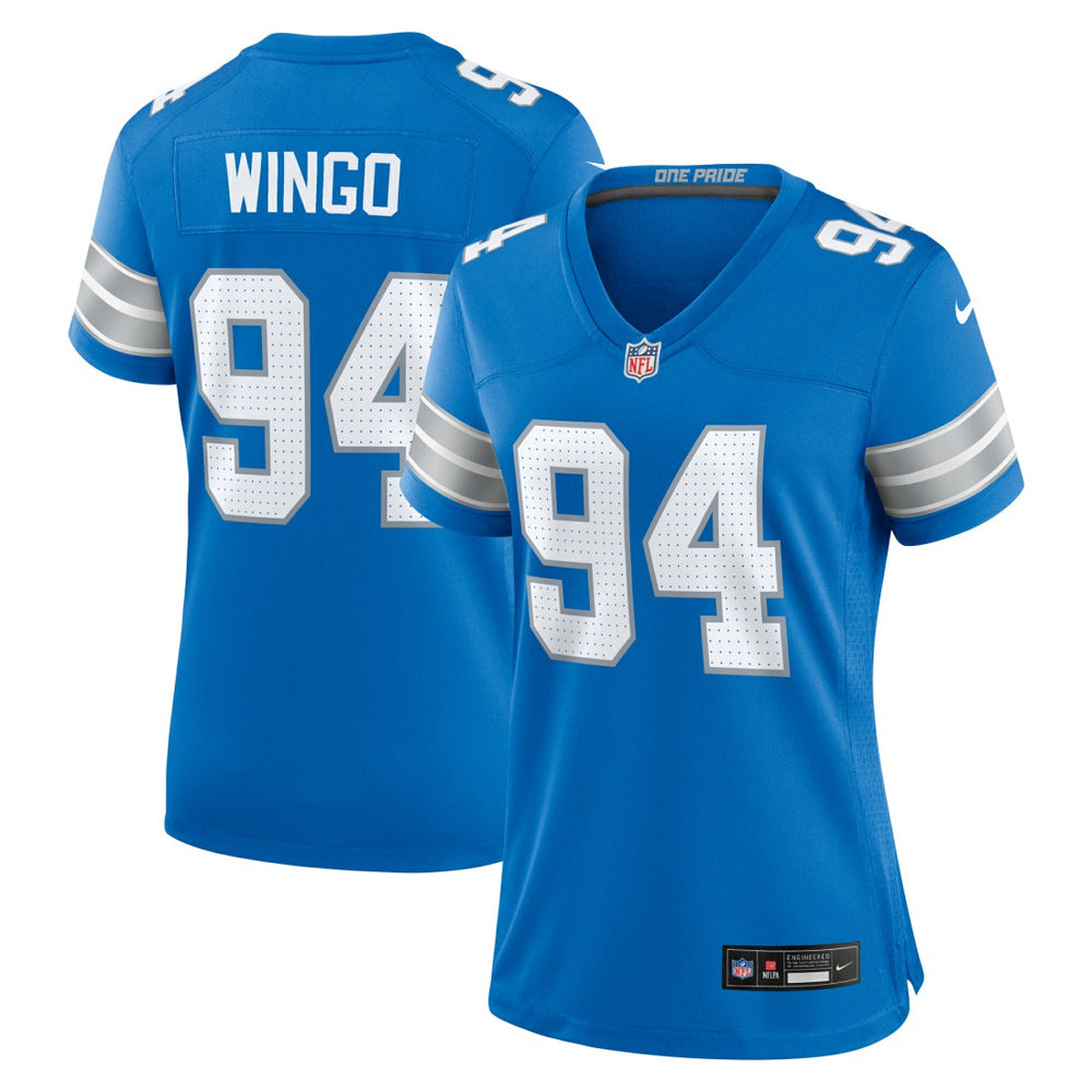 Detroit Lions Mekhi Wingo  Women's Team Game Jersey | NFL New