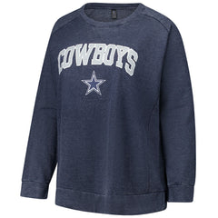 Dallas Cowboys Profile Women's Plus Size Acid Wash Raglan Sweatshirt | NFL Sale