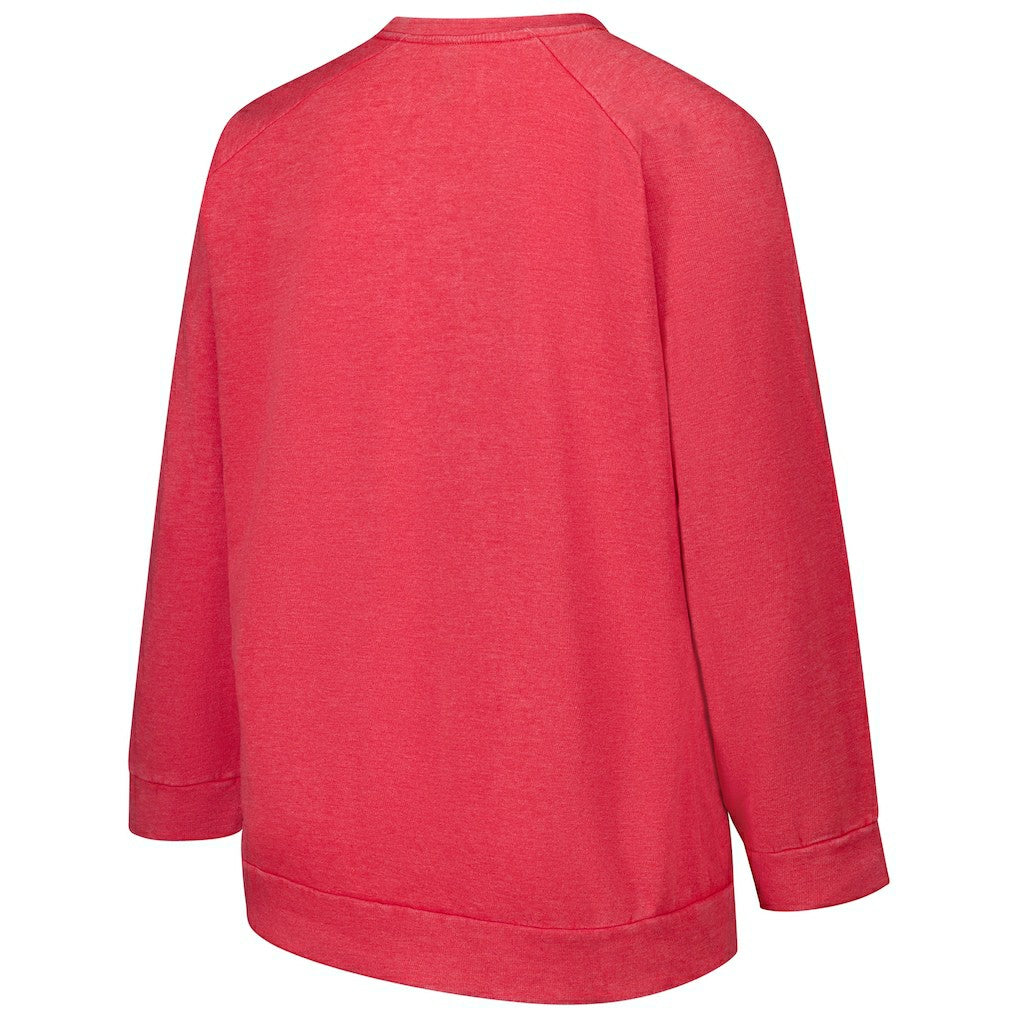 San Francisco 49ers Profile Women's Plus Size Acid Wash Raglan Sweatshirt | NFL Hot
