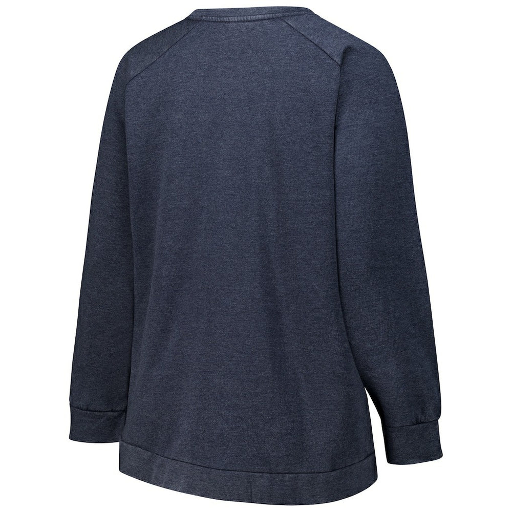 Chicago Bears Profile Women's Plus Size Acid Wash Raglan Sweatshirt | NFL US