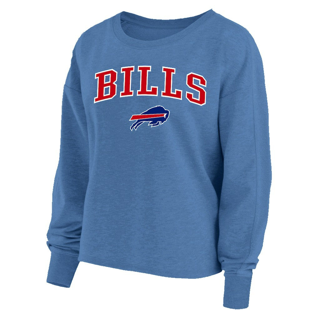 Buffalo Bills Profile Women's Plus Size Acid Wash Raglan Sweatshirt | NFL New