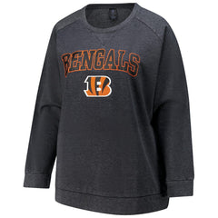 Cincinnati Bengals Profile Women's Plus Size Acid Wash Raglan Sweatshirt | NFL Near me