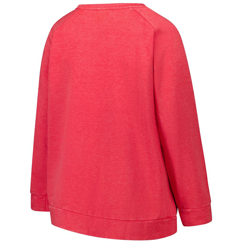 Kansas City Chiefs Profile Women's Plus Size Acid Wash Raglan Sweatshirt | NFL Near me