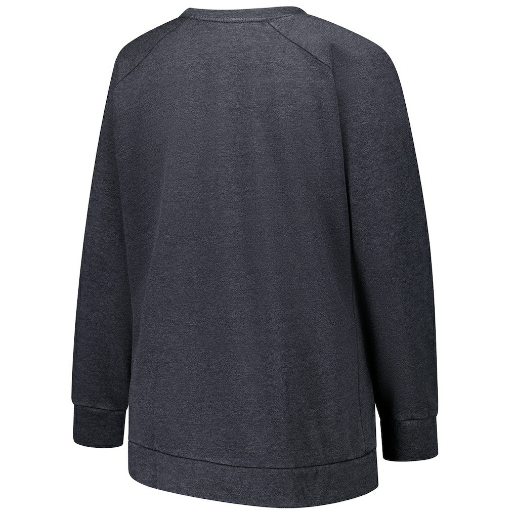 Miami Dolphins Profile Women's Plus Size Acid Wash Raglan Sweatshirt | NFL Sale