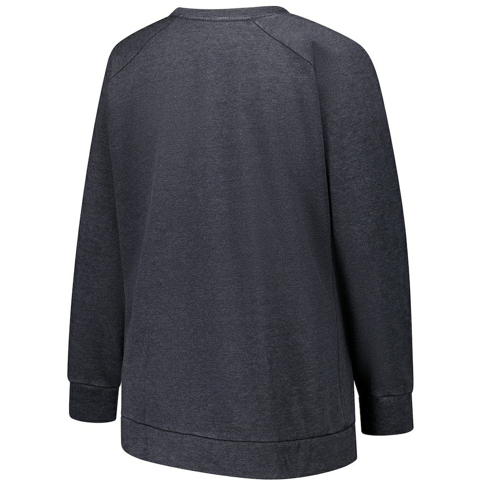 Miami Dolphins Profile Women's Plus Size Acid Wash Raglan Sweatshirt | NFL Sale