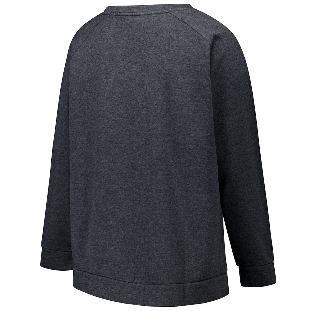 Las Vegas Raiders Profile Women's Plus Size Acid Wash Raglan Sweatshirt | NFL Sale