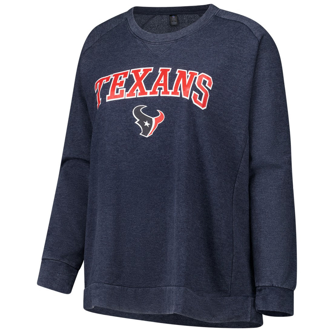 Houston Texans Profile Women's Plus Size Acid Wash Raglan Sweatshirt | NFL Online