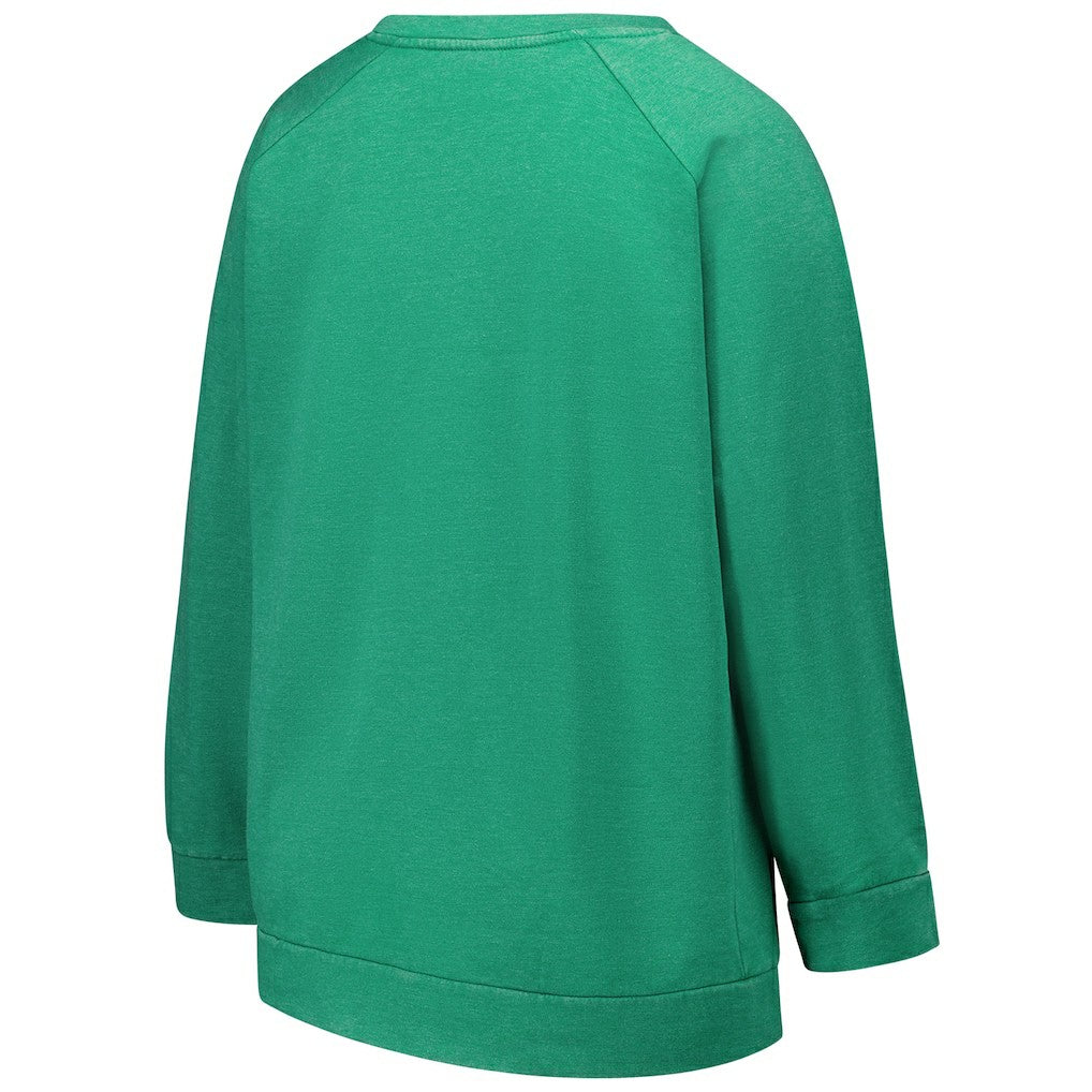 Philadelphia Eagles Profile Women's Plus Size Acid Wash Raglan Sweatshirt | NFL Online