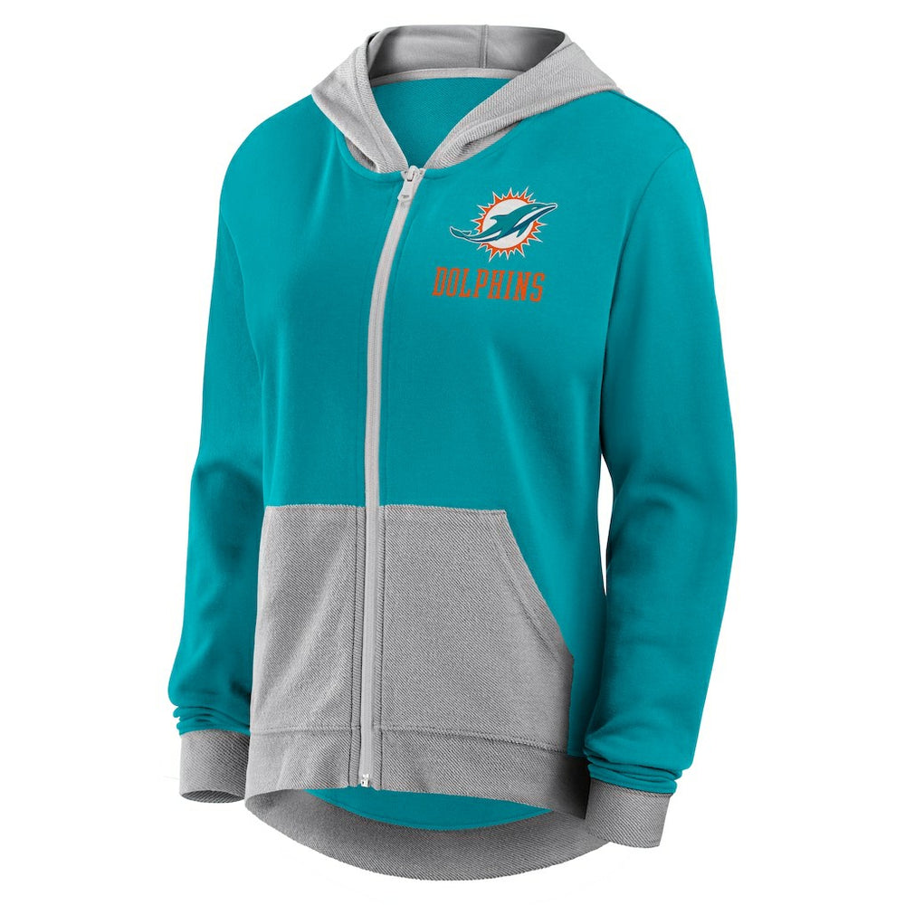 Miami Dolphins Women's Hit It Full-Zip Hoodie | NFL Hot