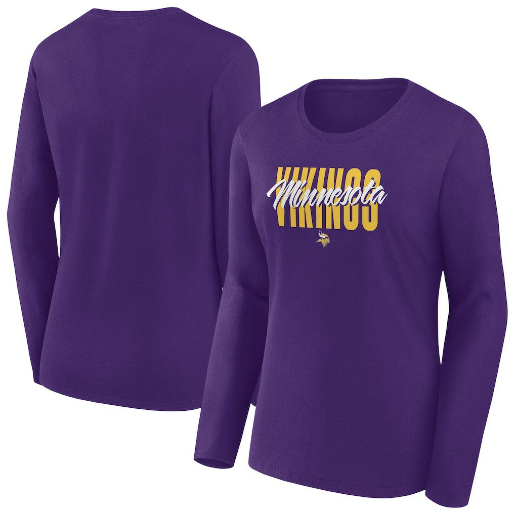 Minnesota Vikings Women's Long Sleeve Scoop Neck T-Shirt | NFL Sale