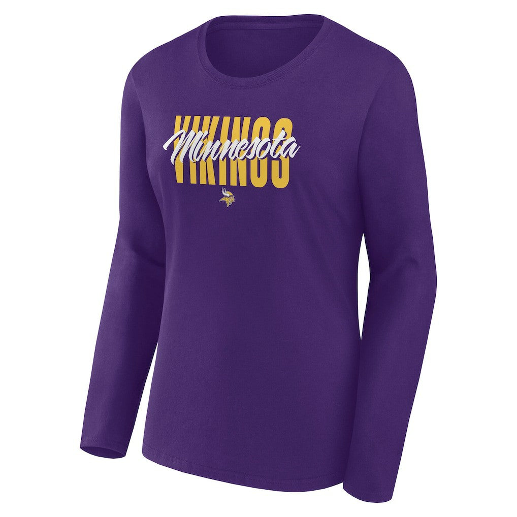 Minnesota Vikings Women's Long Sleeve Scoop Neck T-Shirt | NFL Sale