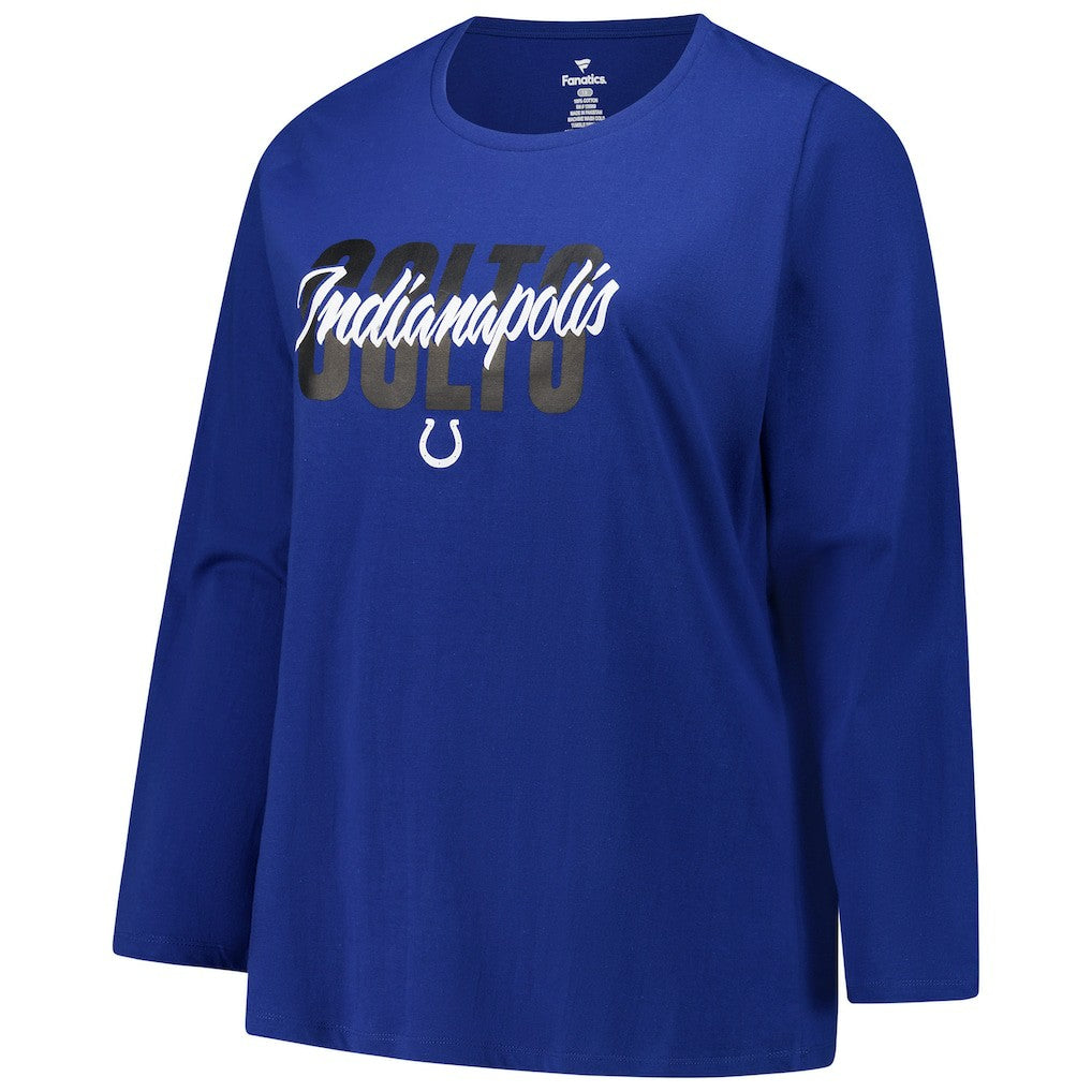 Indianapolis Colts Women's Long Sleeve Scoop Neck T-Shirt | NFL Sale