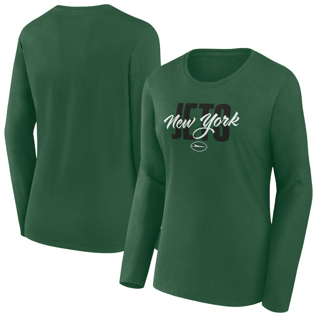 New York Jets Women's Long Sleeve Scoop Neck T-Shirt | NFL On sale