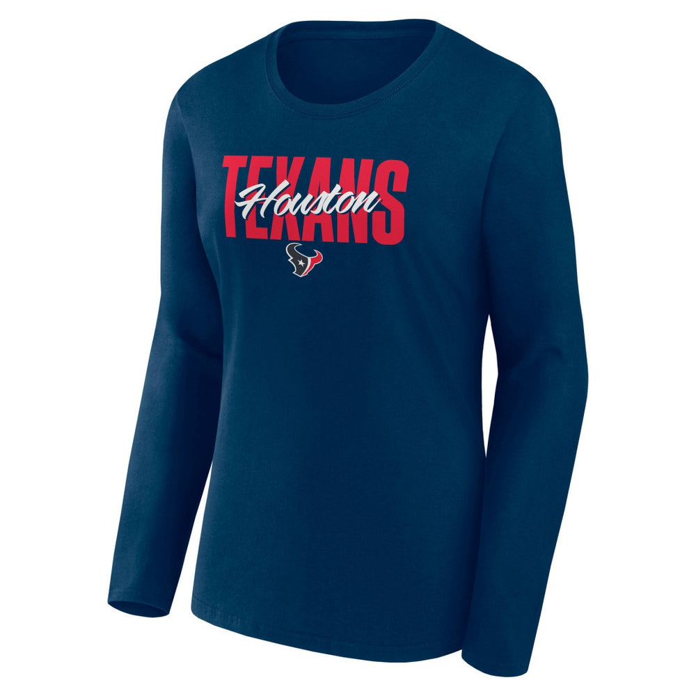 Houston Texans Women's Long Sleeve Scoop Neck T-Shirt | NFL Hot