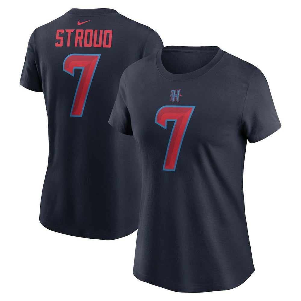 Houston Texans C.J. Stroud  Women's Player Name & Number T-Shirt | NFL New
