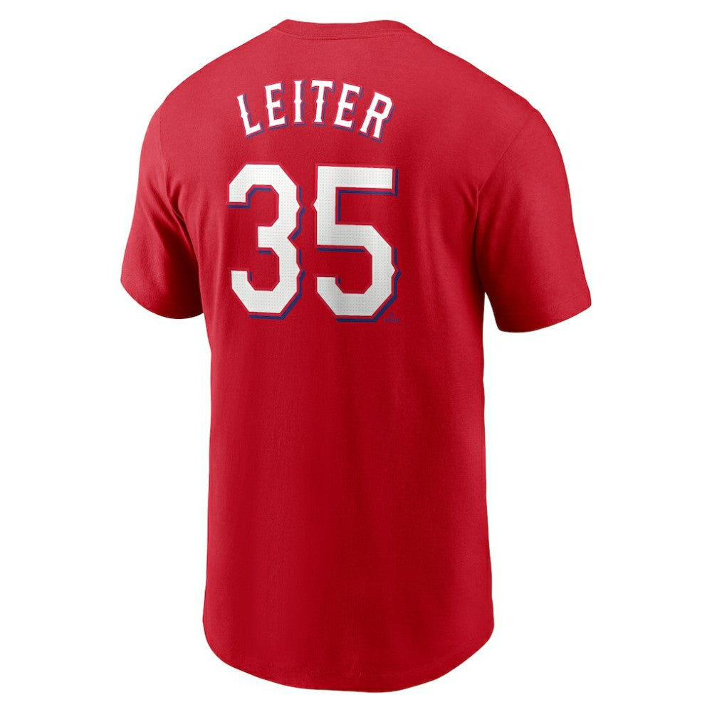 Jack Leiter Texas Rangers Nike Fuse Name & Number T-Shirt - MLB T-shirts