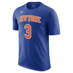 Blue Josh Hart New York Knicks Icon Edition Name & Number T-Shirt | NBA