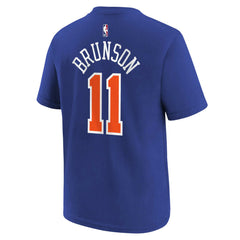 Blue Jalen Brunson New York Knicks Youth Icon Name & Number T-Shirt | NBA