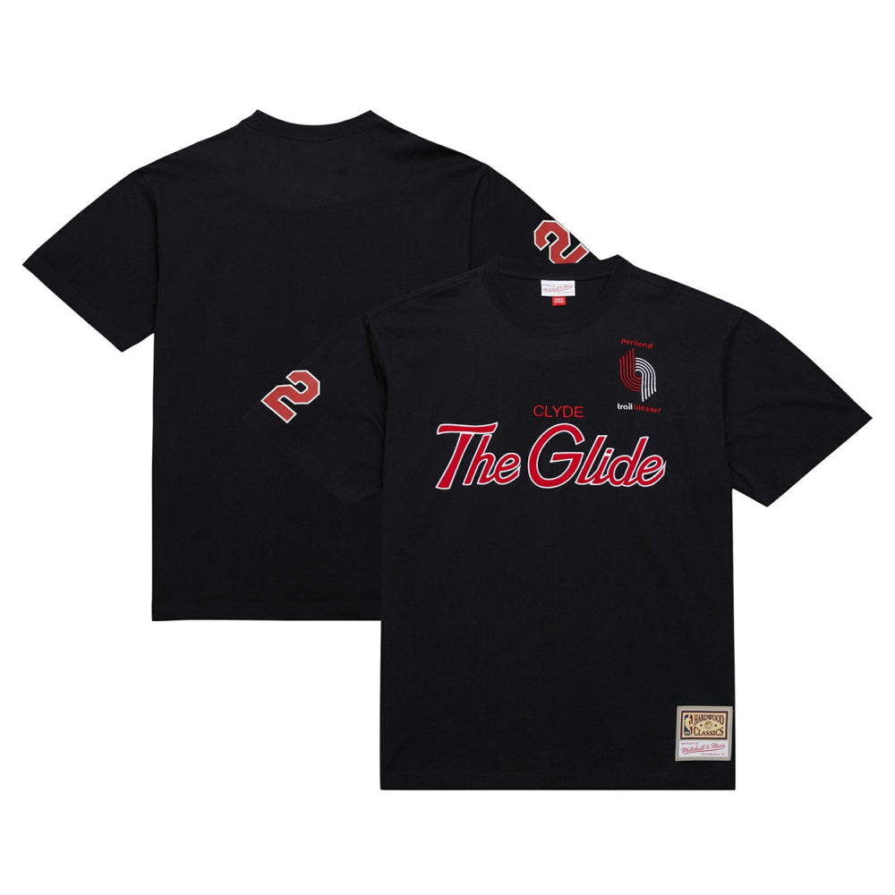 Black Clyde Drexler Portland Trail Blazers Premium Nickname T-Shirt | NBA