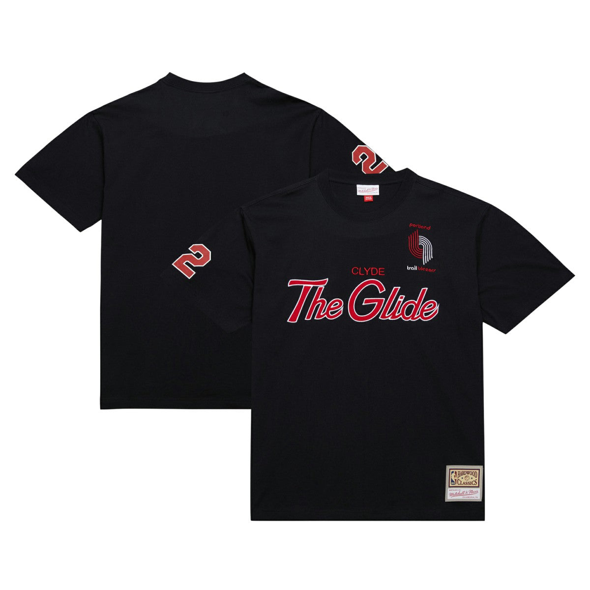 Black Clyde Drexler Portland Trail Blazers Premium Nickname T-Shirt | NBA