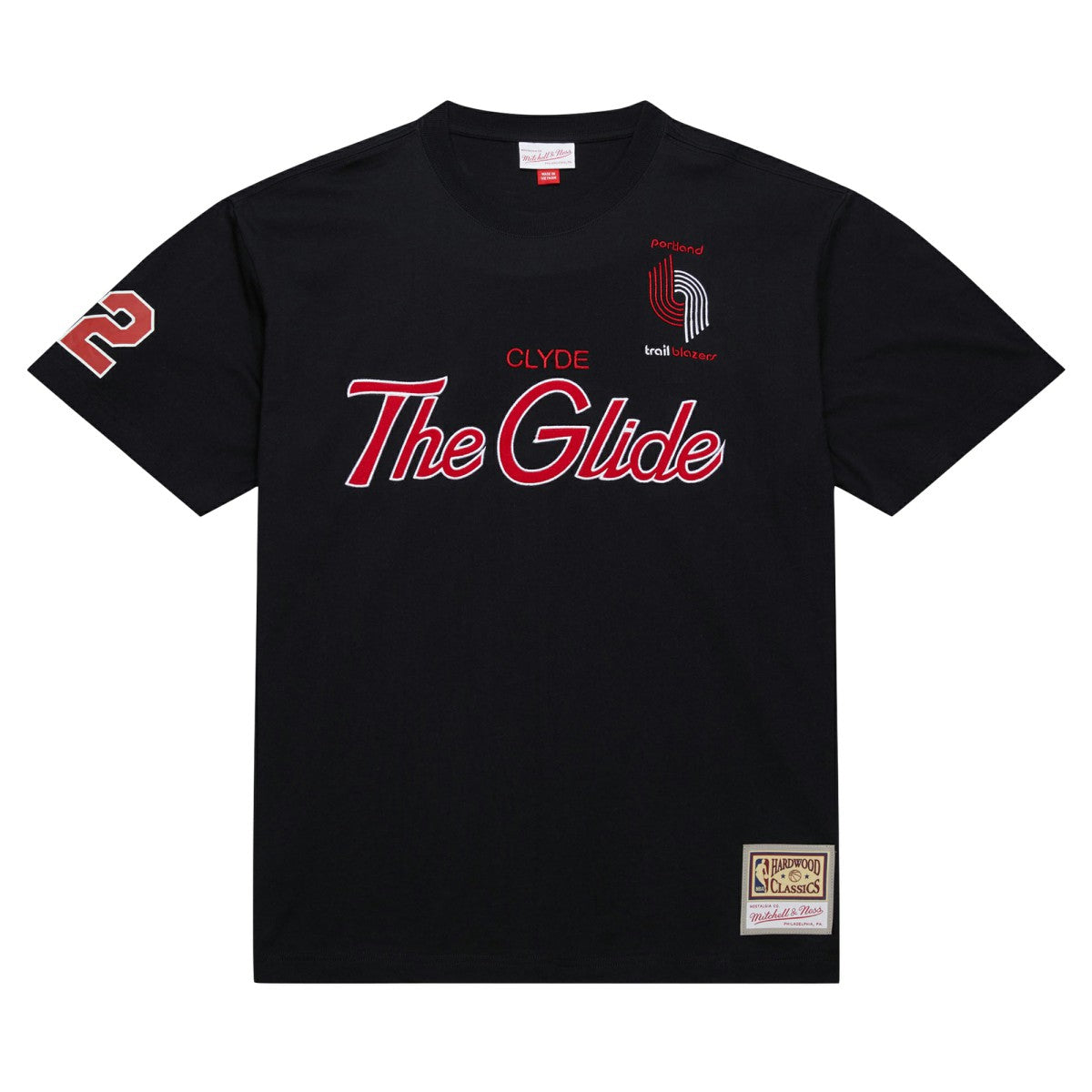 Black Clyde Drexler Portland Trail Blazers Premium Nickname T-Shirt | NBA