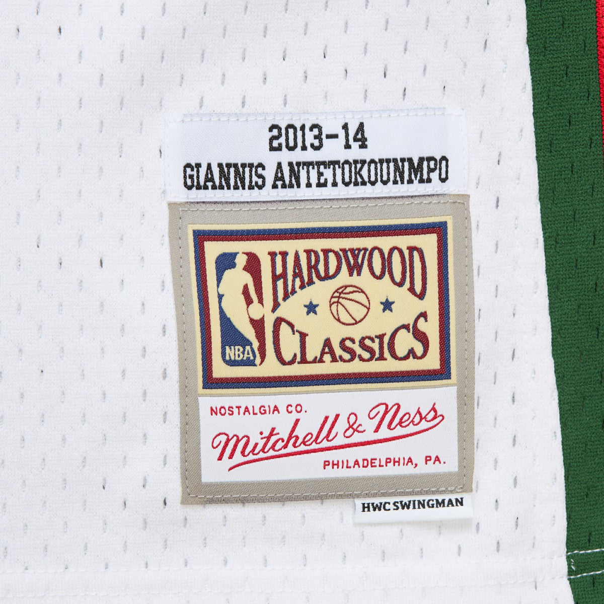 White Giannis Antetokounmpo Milwaukee Bucks 2013/14 Hardwood Classics Swingman Jersey | NBA
