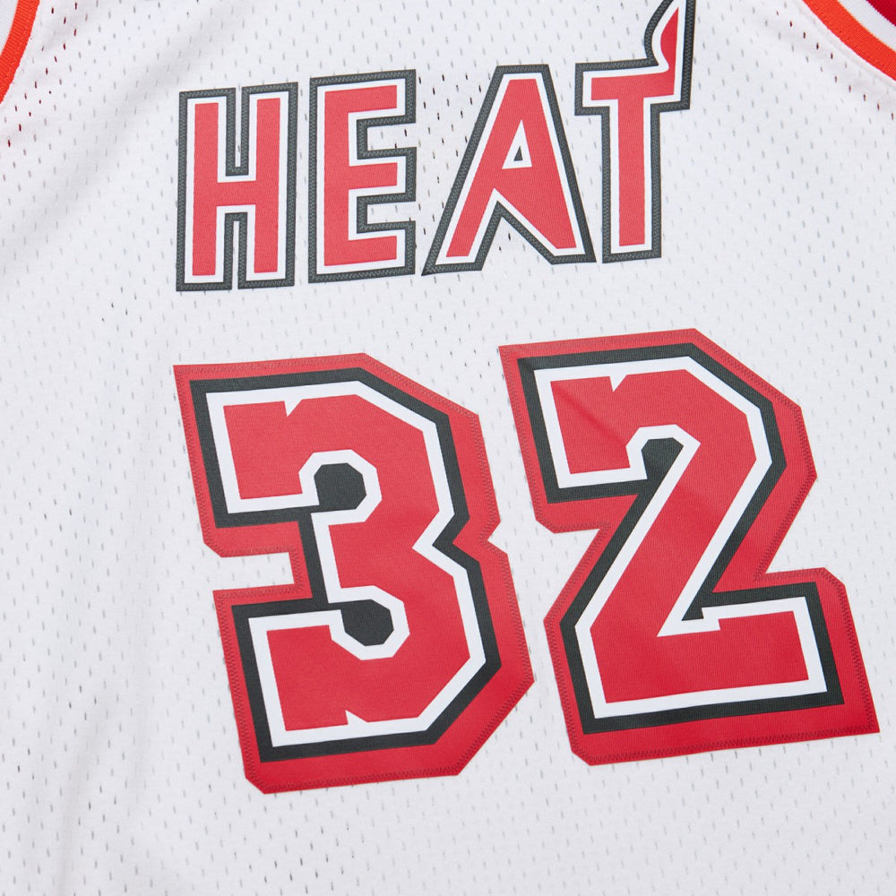 White Shaquille O'Neal Miami Heat 2007/08 Hardwood Classics Swingman Jersey | NBA